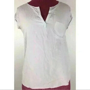 Banana Republic Outlet Top Gray With Pocket Small